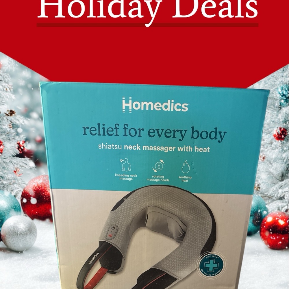 Homedics Gray Shiatsu Neck Massager with Heat